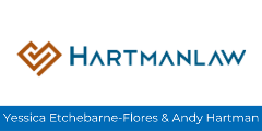 Logo of Hartman Law - Yessica Etchebarne-Flores and Andy Hartman